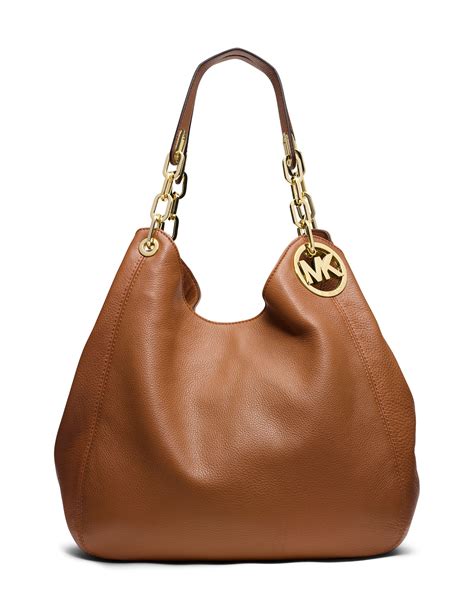 michael kors fulton large shoulder brown tote|michael kors shoulder bag.